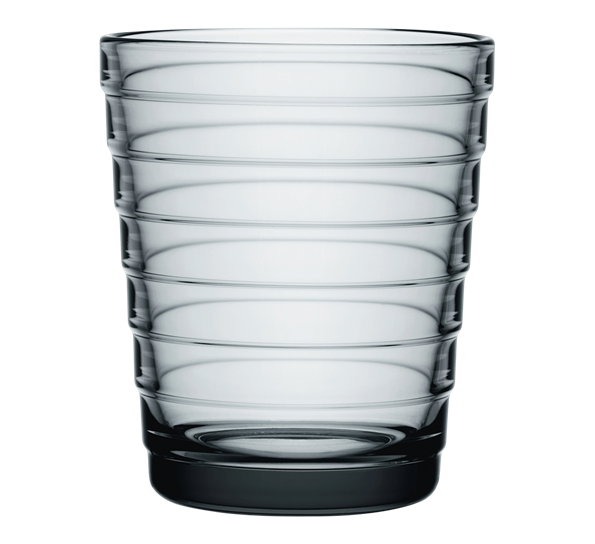 Aino Aalto vannglass grå 2-pk 22 cl fra Iittala