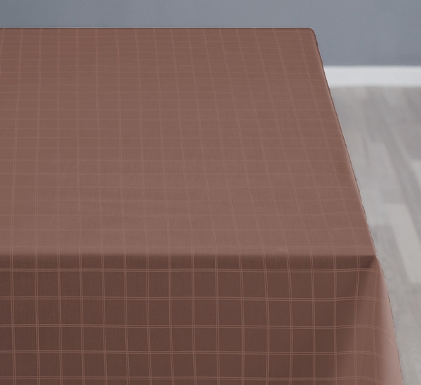 Clear damask akrylduk med antiskli rosewood pr meter fra Södahl