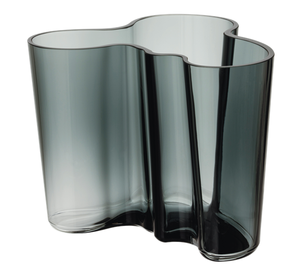 Aalto vase 120mm Mørk Grå fra Iittala