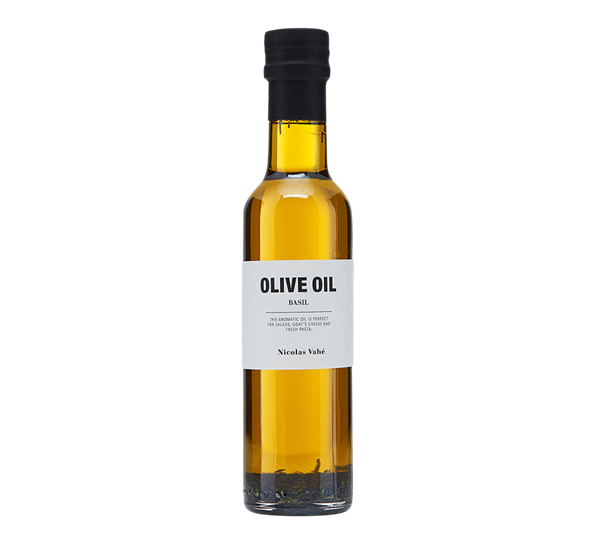 Olivenolje basilikum 250ml fra Nicolas Vahé