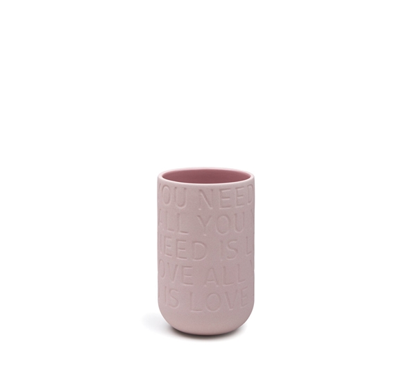 Lovesong vase rosa 17 cm fra Kähler