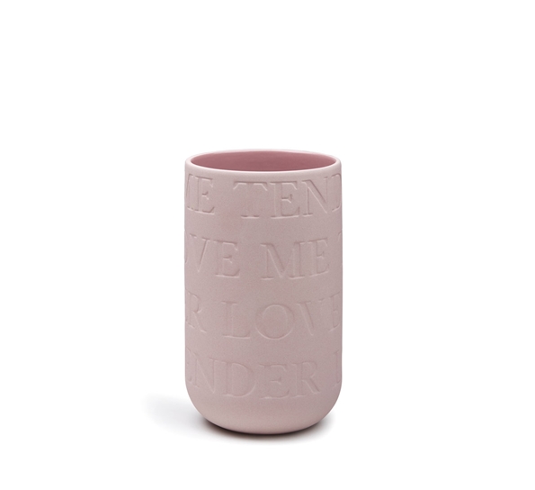 Lovesong vase rosa 22 cm fra Kähler