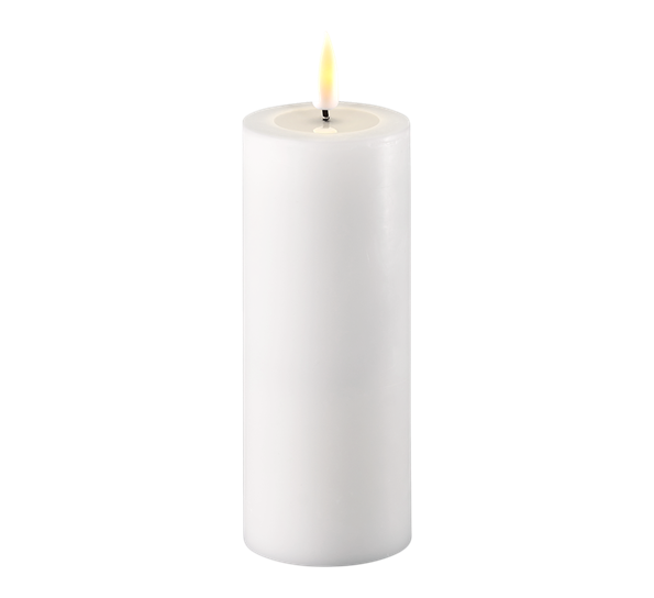 Real Flame LED-kubbelys 5x12,5 cm hvit fra Deluxehomeart