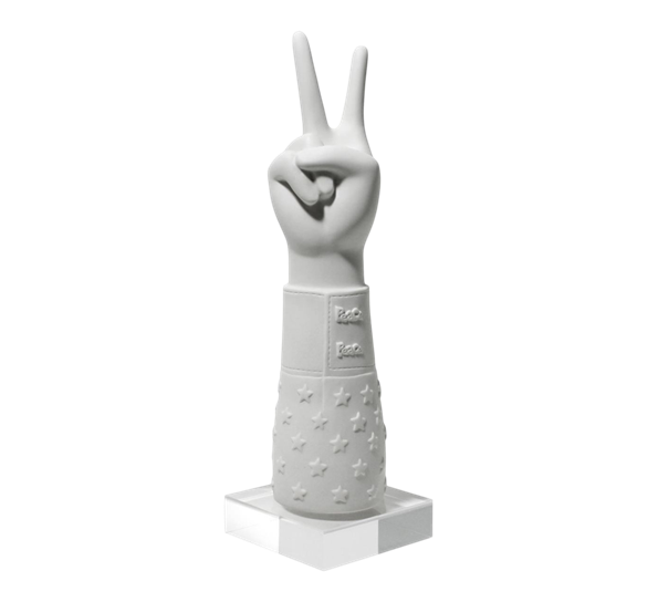 Peace hånd hvit fra Jonathan Adler