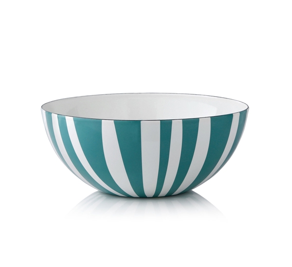 Stripes skål mosegrønn 24cm