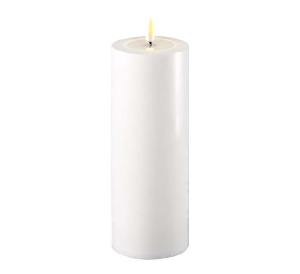 Real Flame LED-kubbelys 7,5x20 cm hvit fra Deluxehomeart