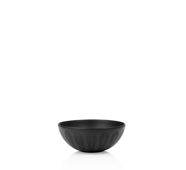 Lotus trends skål 12 cm sort m sort dekor fra Lucie Kaas