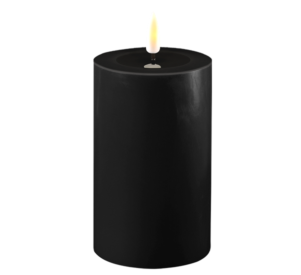Real Flame LED-kubbelys 7,5x12,5 cm sort fra Deluxehomeart