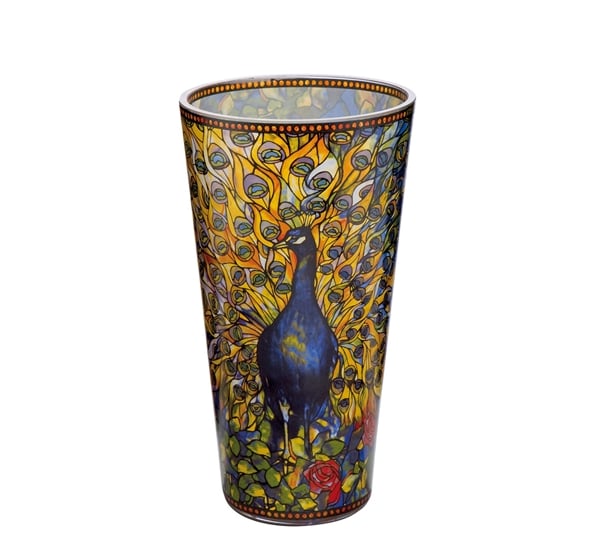 Peacock vase 20 cm