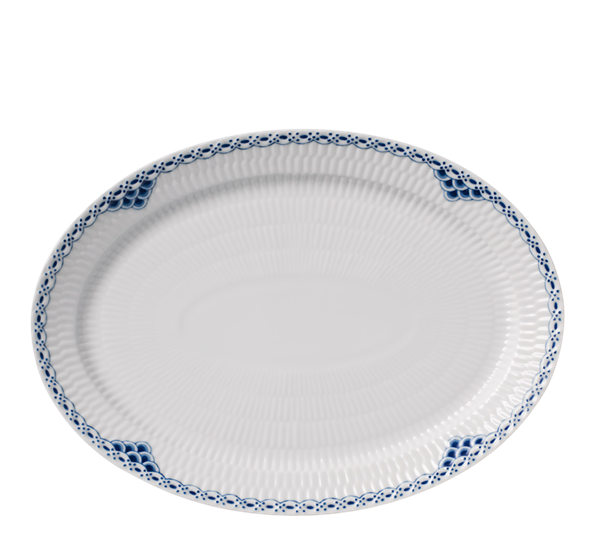 Prinsesse tallerken oval 28 cm fra Royal Copenhagen