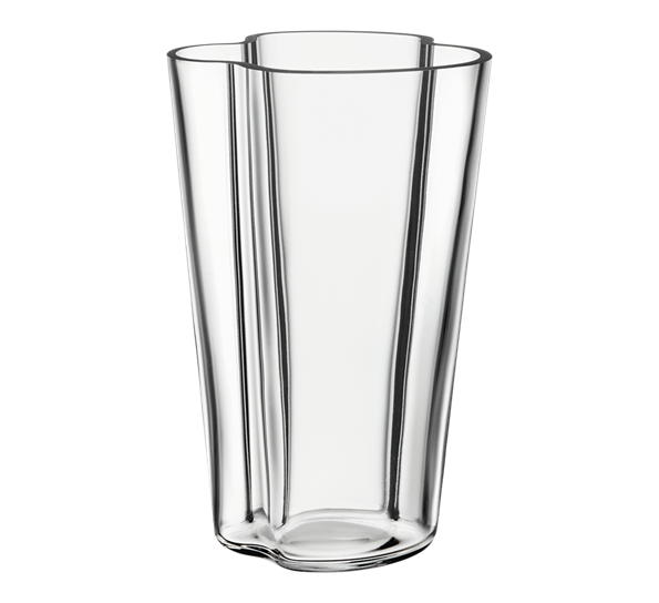 Aalto vase 220 mm klar fra Iittala