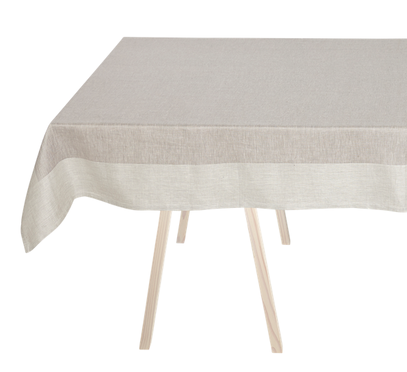 Plain duk 140x350 cm lys grå fra Georg Jensen Damask