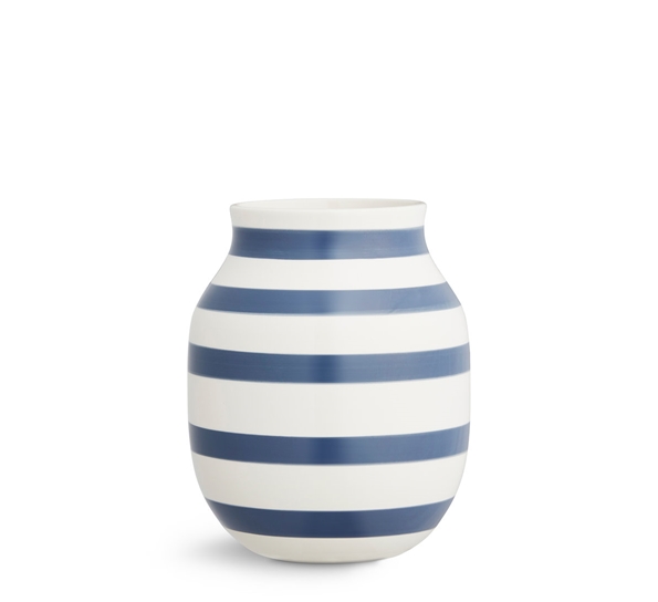 Omaggio vase medium stålblå 20 cm fra Kähler