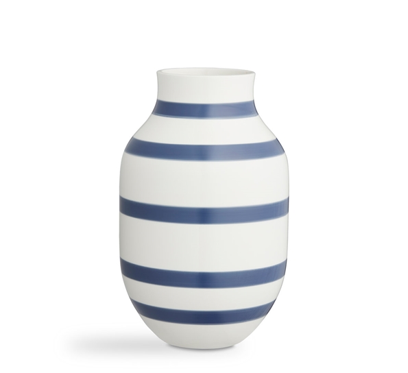 Omaggio vase stor stålblå 30,5 cm fra Kähler