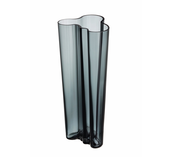 Aalto vase Mørk Grå 255mm fra Iittala