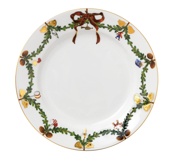 Stjerneriflet Jul asjett 21 cm fra Royal Copenhagen