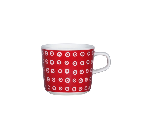 Karakola gløggkopp 2 dl rød hvit fra Marimekko