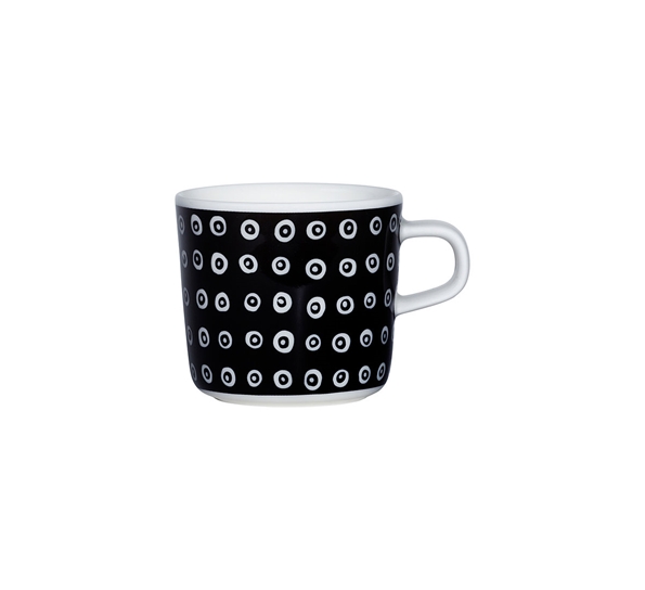 Karakola gløggkopp 2 dl sort hvit fra Marimekko