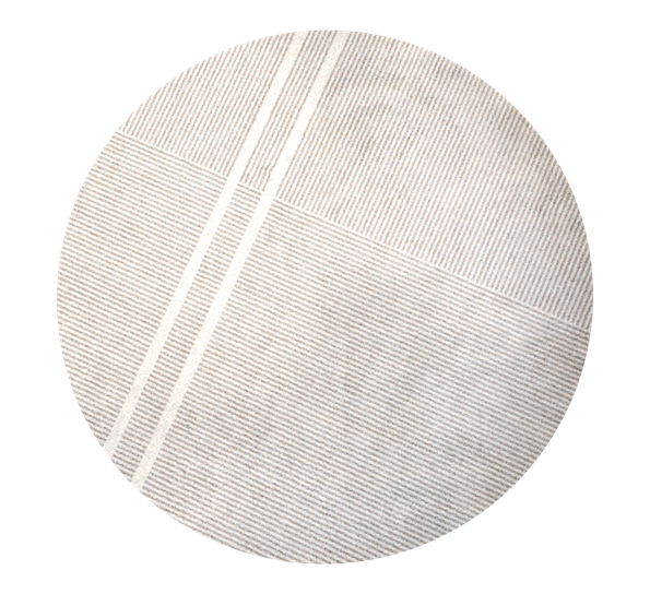 Løype Breezy Beige dørmatte Ø195 cm fra Heymat