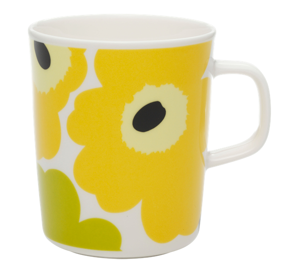 Oiva Unikko krus 2,5 dl hvit lime Marimekko