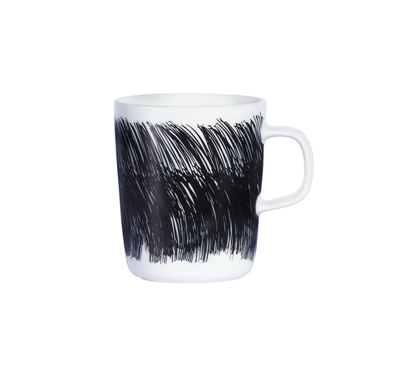 Weather Diary krus 2,5 dl hvit sort fra Marimekko