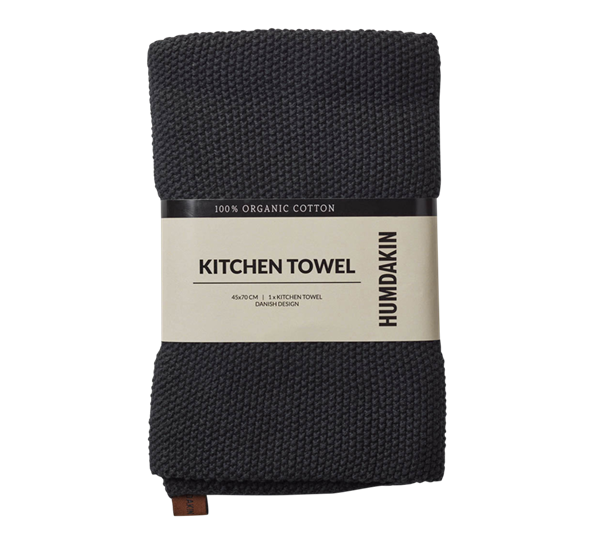 Knitted Kitchen kjøkkenhåndkle 45x70cm coal fra Humdakin