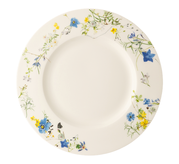 Fleurs Des Alpes tallerken flat 23 cm med fane fra Rosenthal