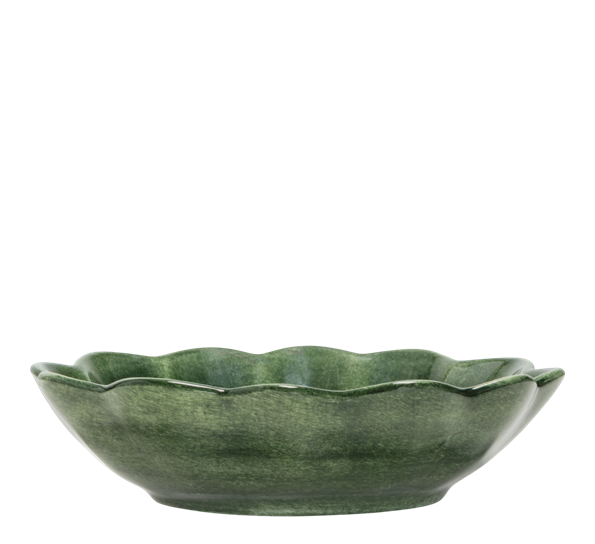 Oyster skål 18x16 cm 40 cl forest green fra Mateus