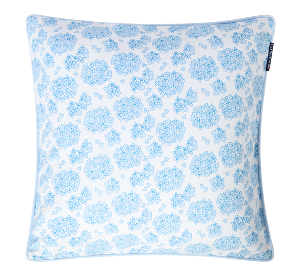 Floral putetrekk 50x50 cm blå hvit Lexington