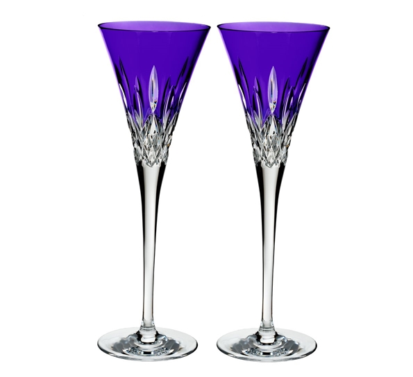 Lismore Pops champagneglass 2-pk Lilla fra Waterford