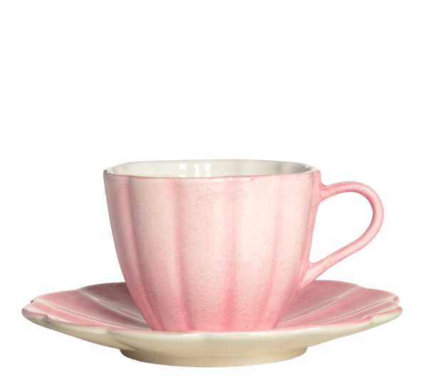 Oyster kopp med skål 25 cl lys rosa fra Mateus