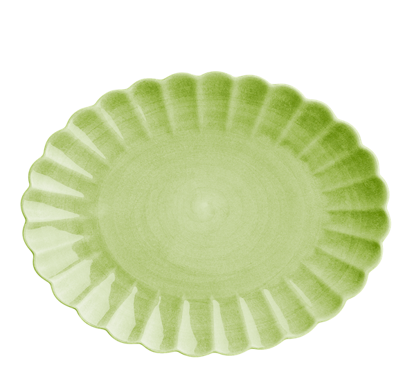 Oyster serveringsfat 35x30 cm grønn fra Mateus