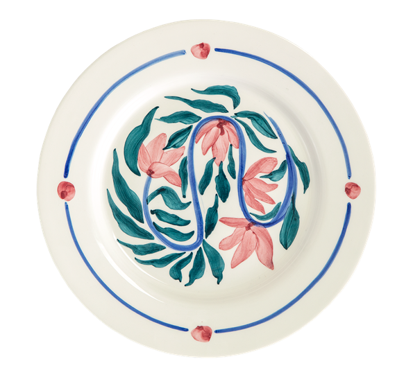 Flowers Water lilies tallerken 28 cm fra Mateus