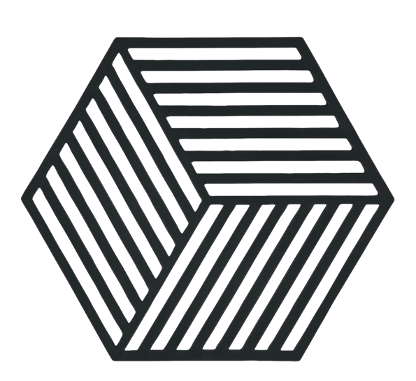 Bordskåner Hexagon sort fra Zone