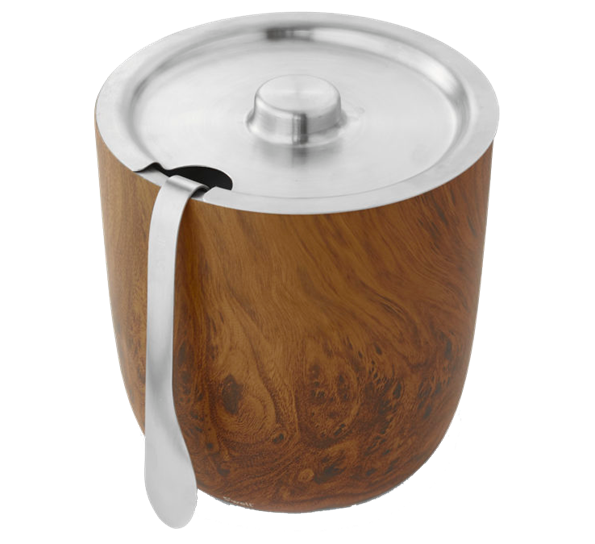 Isbøtte 2L teakwood fra S`well