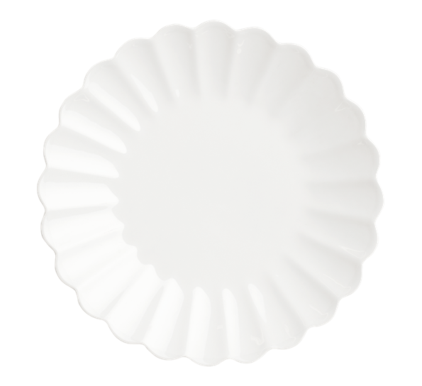 Oyster asjett 20 cm hvit fra Mateus