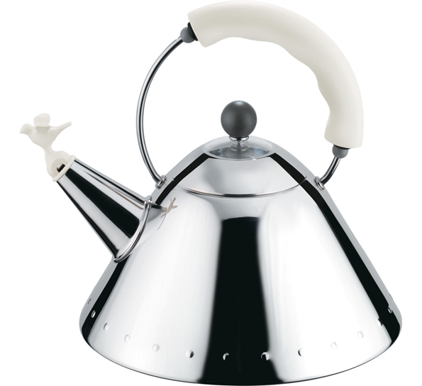 Vannkjele med hvitt håndtak fra Alessi