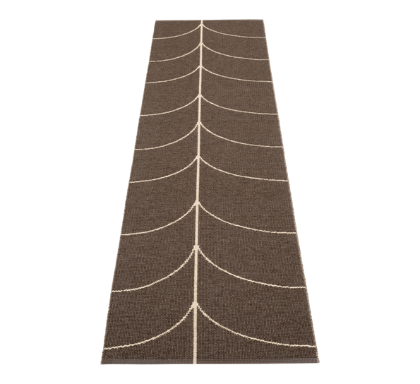 Leif matte mørkebrun 70x270 cm fra Pappelina