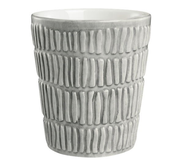 Stripes krus 30 cl grå fra Mateus