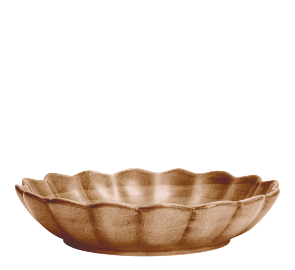 Oyster skål 31 cm 220 cl cinnamon fra Mateus
