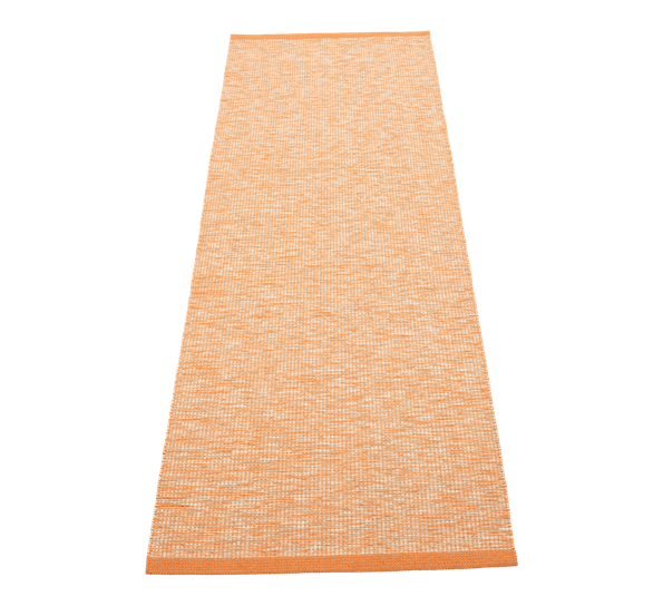 Sam matte med lintråd blek oransje 70x225 cm fra Pappelina