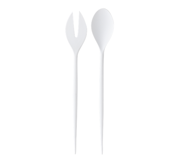 Krenit salatbestikk hvitt fra Normann Copenhagen
