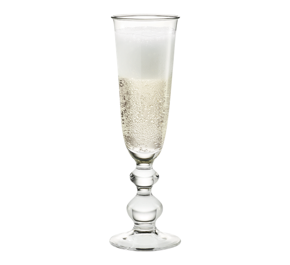 Charlotte Amalie champagneglass fra Holmegaard