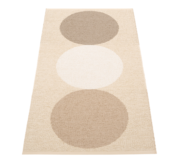 Otto matte grain cream 70x140 cm fra Pappelina