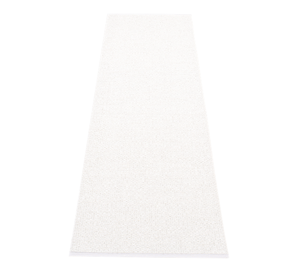 Svea matte hvit metallic 70x240 cm fra Pappelina