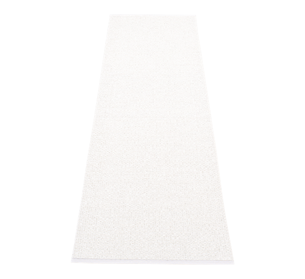Svea matte hvit metallic 70x320 cm fra Pappelina
