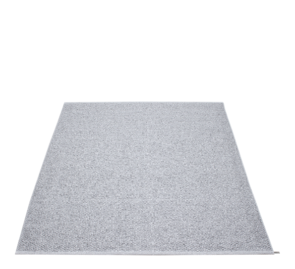 Svea matte grå metallic 230x320 cm fra Pappelina