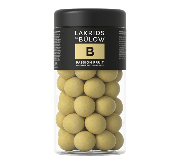 Passion Fruit B lakris med sjokolade standard 295g fra Lakrids By Johan Bülow