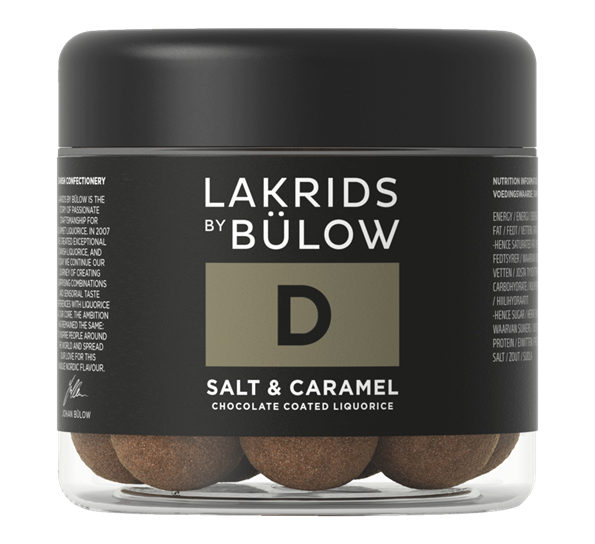 Salt & Caramel D lakris med sjokolade liten 125g fra Lakrids By Johan Bülow
