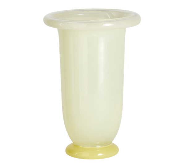 Empire vase 21 cm limegul med mørkelime base fra HAY